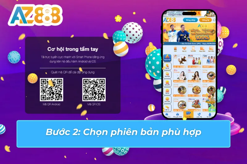 Tải file APK AZ888 về Android — bật nguồn không xác định và cài đặt Cách tải app AZ888 trên Android — tải file APK từ trang chủ